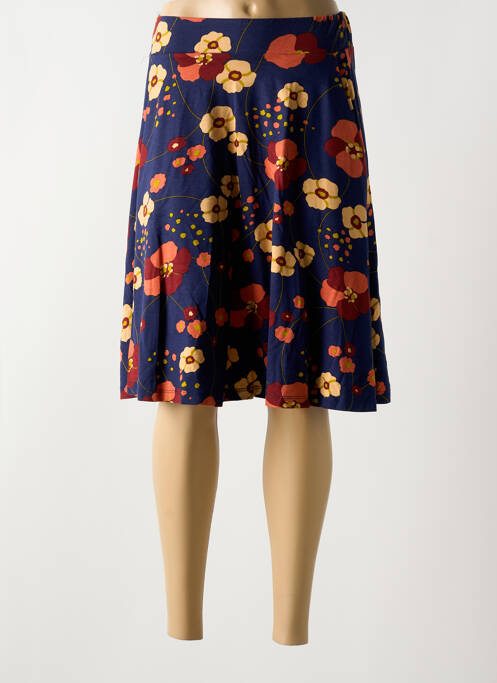 Jupe mi-longue bleu KING LOUIE pour femme