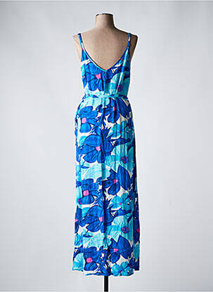 Robe longue imprimé fantaisie fines bretelles bleu KING LOUIE femme