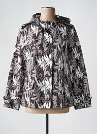 Coupe-vent poches a capuche gris CHRISTINE LAURE femme