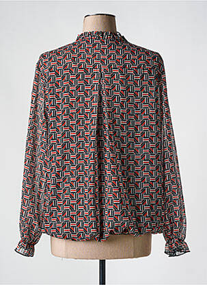 Blouse imprimé fantaisie manches longues noir CHRISTINE LAURE femme