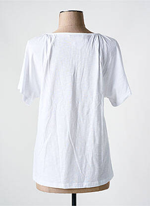 Top manches courtes manches courtes blanc CHRISTINE LAURE femme