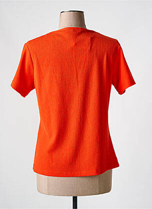 Top manches courtes manches courtes orange CHRISTINE LAURE femme