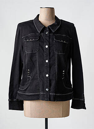 Veste casual coupe droite noir CHRISTINE LAURE femme