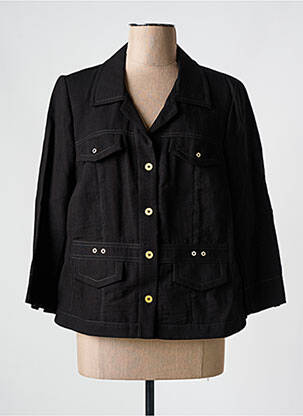 Veste casual coupe droite noir CHRISTINE LAURE femme