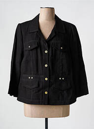 Veste casual coupe droite noir CHRISTINE LAURE femme