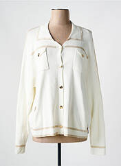 Gilet manches longues blanc CHRISTINE LAURE pour femme seconde vue