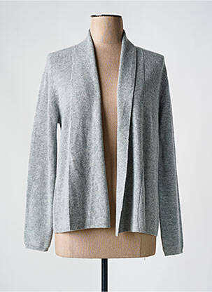 Gilet manches longues gris CHRISTINE LAURE pour femme