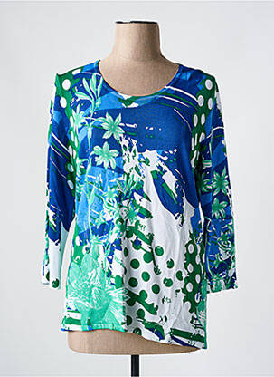 Pull bleu CHRISTINE LAURE pour femme