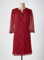 Robe mi-longue rouge CHRISTINE LAURE pour femme seconde vue