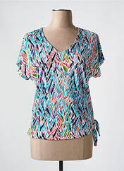 Top bleu CHRISTINE LAURE pour femme seconde vue