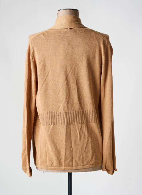 Gilet manches longues beige CHRISTINE LAURE pour femme