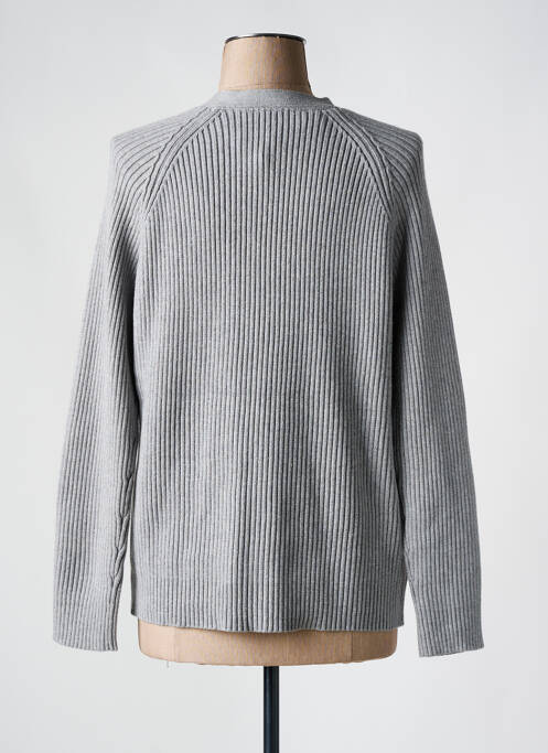 Gilet manches longues gris CHRISTINE LAURE pour femme