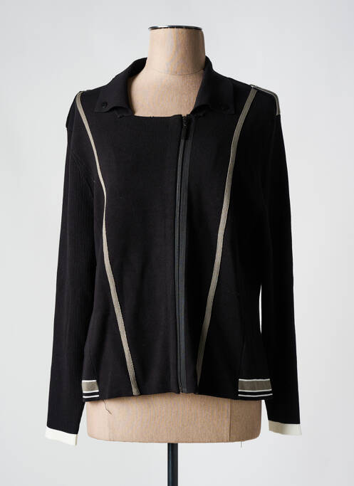 Gilet manches longues noir CHRISTINE LAURE pour femme