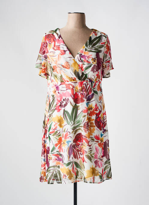 Robe mi-longue blanc CHRISTINE LAURE pour femme