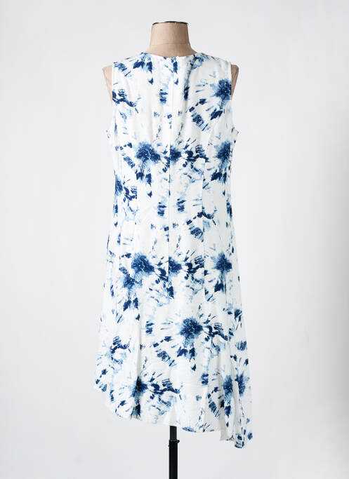 Robe mi-longue bleu CHRISTINE LAURE pour femme