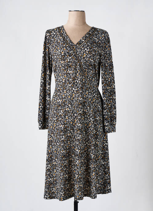 Robe mi-longue noir CHRISTINE LAURE pour femme