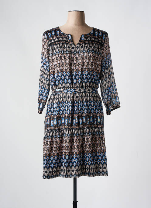 Robe mi-longue noir CHRISTINE LAURE pour femme