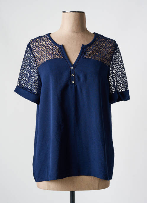 Top bleu CHRISTINE LAURE pour femme