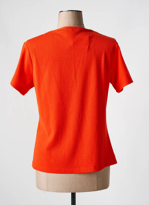 Top orange CHRISTINE LAURE pour femme