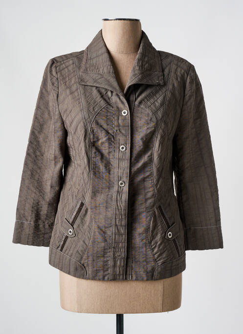 Veste casual marron CHRISTINE LAURE pour femme