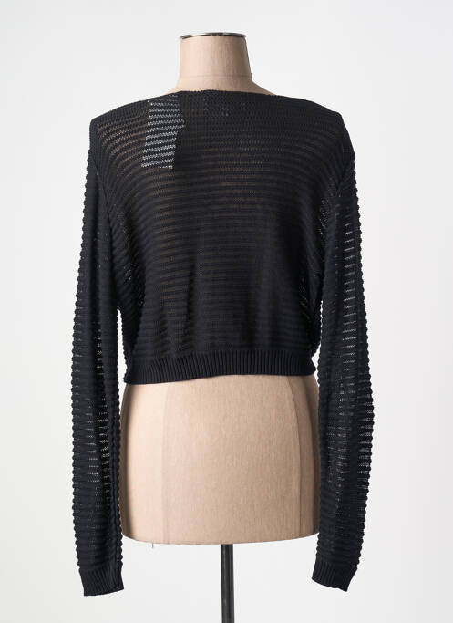 Gilet manches longues noir COULEURS DU TEMPS pour femme