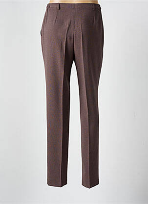 Pantalon slim taille haute taille haute marron GUY DUBOUIS femme