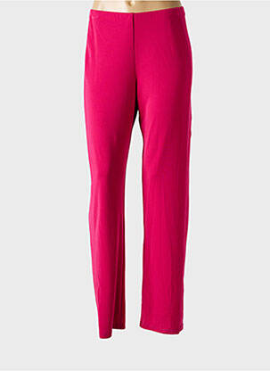 Pantalon slim taille élastique taille normale rose GUY DUBOUIS femme