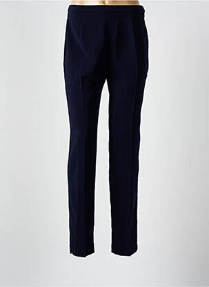 Pantalon slim taille haute bleu GUY DUBOUIS femme