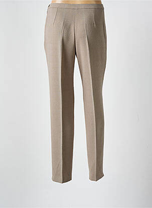 Pantalon slim taille haute marron GUY DUBOUIS femme