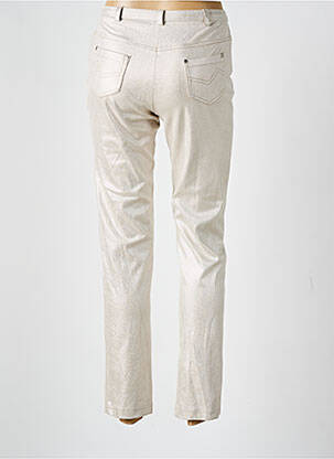 Pantalon 7/8 stretch taille normale argent GUY DUBOUIS femme