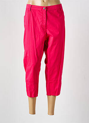 Pantacourt taille élastique taille normale rose GUY DUBOUIS femme