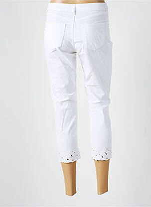 Pantacourt stretch blanc GUY DUBOUIS femme