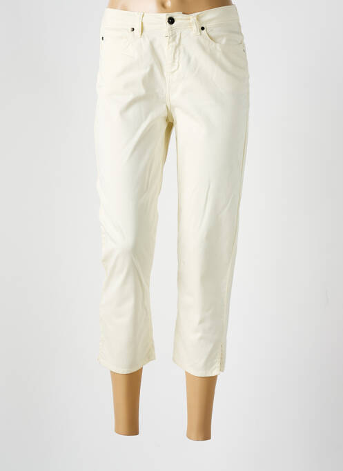 Pantacourt jaune GUY DUBOUIS pour femme