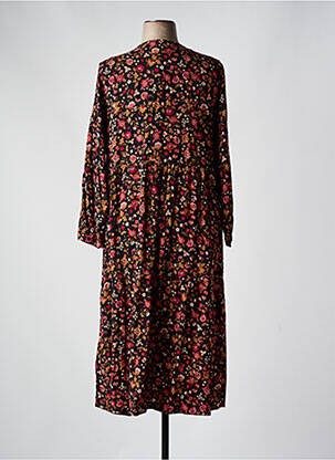 Robe longue manches longues manches longues noir CISO femme