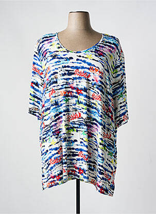T-shirt imprimé fantaisie manches courtes bleu MONA LISA femme