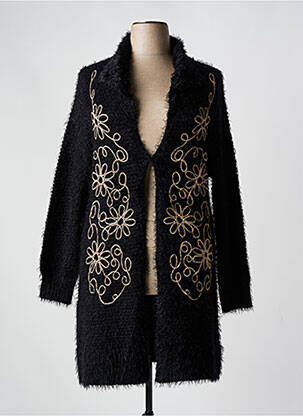 Gilet manches longues noir APRICO pour femme