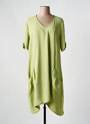 Robe mi-longue vert FRANCK ANNA pour femme seconde vue