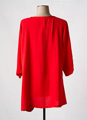 Tunique manches longues rouge FRANCK ANNA pour femme seconde vue