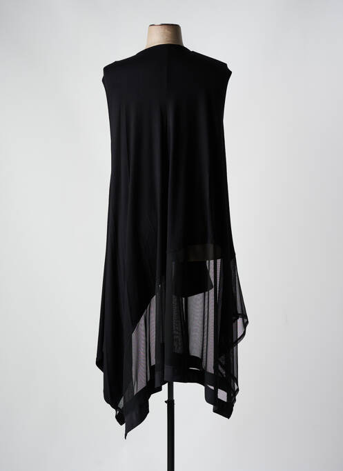 Robe mi-longue sans manche sans manche noir SEE YOU femme