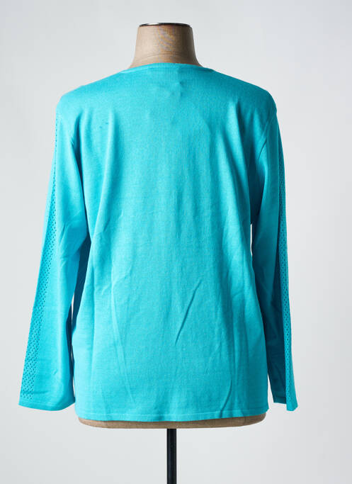 Gilet manches longues bleu GRIFFON pour femme