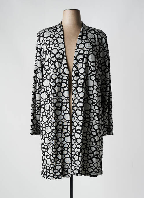 Gilet manches longues gris MONA LISA pour femme