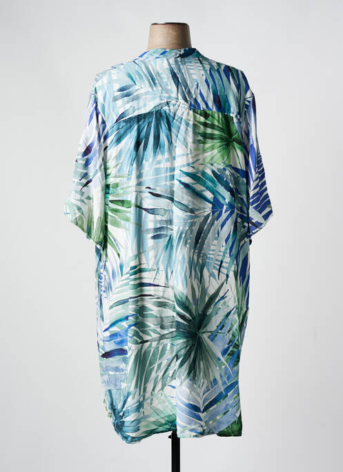 Robe mi-longue bleu SOPHIA CURVY pour femme