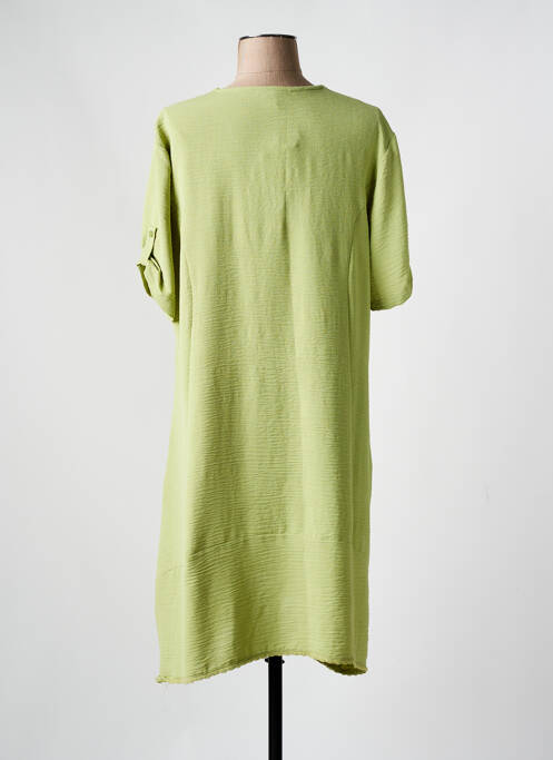 Robe mi-longue vert FRANCK ANNA pour femme