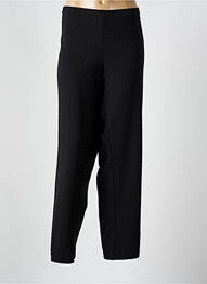 Pantalon droit taille élastique noir FRANCE RIVOIRE femme
