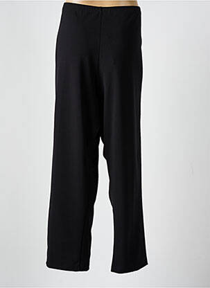 Pantalon droit taille élastique noir FRANCE RIVOIRE femme