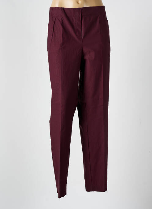 Pantalon slim rouge ADELINA BY SCHEITER pour femme