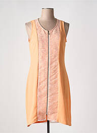 Robe courte sans manche sans manche orange MERI & ESCA femme