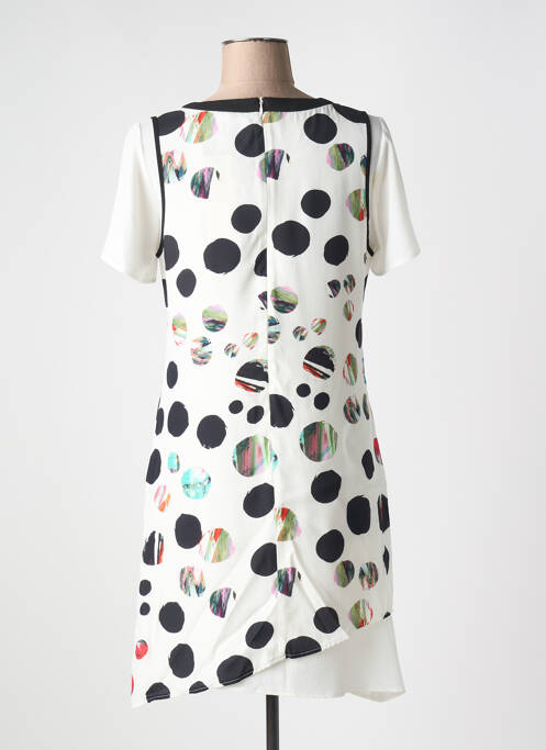 Robe mi-longue blanc MERI & ESCA pour femme