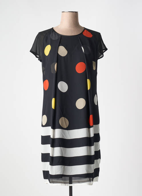 Robe mi-longue noir GUY DUBOUIS pour femme