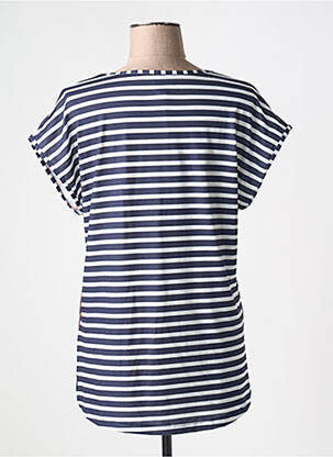 T-shirt imprimé fantaisie manches courtes bleu GUY DUBOUIS femme